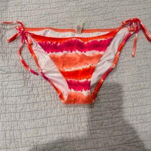Victoria's Secret Pink and Orange Bikini Bottom 2009 Vintage